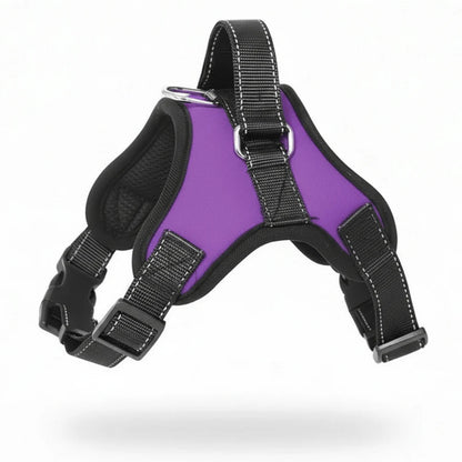Dog Walking Harness with Mesh Lining, Reflective Straps and Handle
