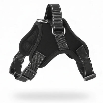 Dog Walking Harness with Mesh Lining, Reflective Straps and Handle