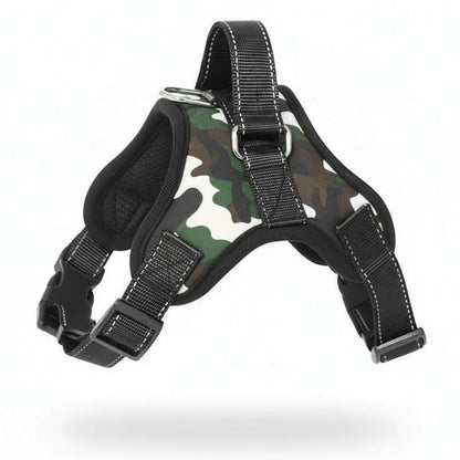 Dog Walking Harness with Mesh Lining, Reflective Straps and Handle