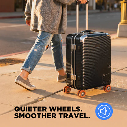 Luggage Wheel Covers with Shock Absorbing Support Silicone Design, Set of 8