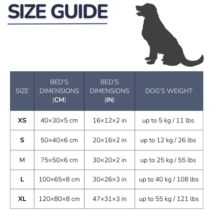 Supportive Dog Bed with Pillow and Washable Fleece Cover Design
