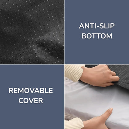 Supportive Dog Bed with Pillow and Washable Fleece Cover Design