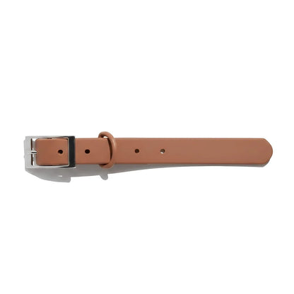 Adjustable Dog Collar with PVC Coating and Polyester Webbing