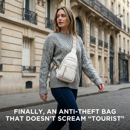 Crossbody Bag with Anti-Theft Design and Adjustable Shoulder Strap