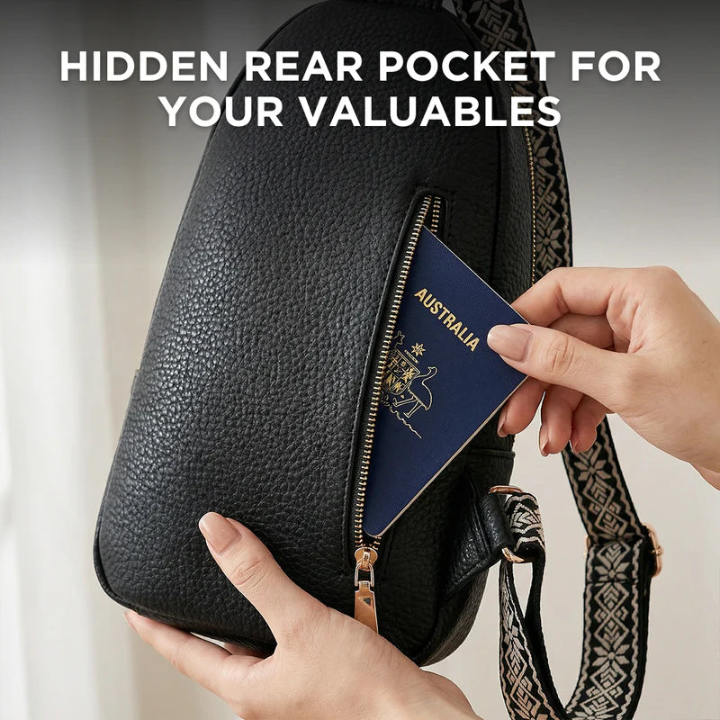 Crossbody Bag with Anti-Theft Design and Adjustable Shoulder Strap
