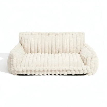 Pet Sofa Bed with Fleece Cover and Removable Washable Cushion
