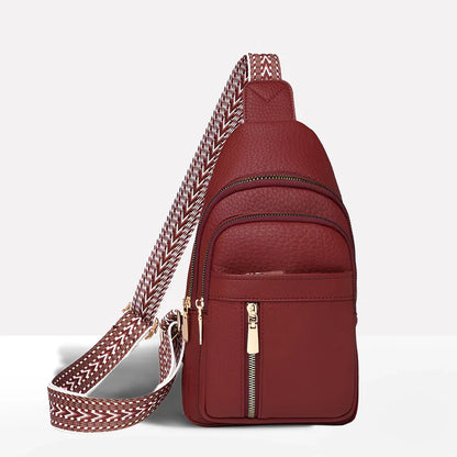 Crossbody Bag with Anti-Theft Design and Adjustable Shoulder Strap