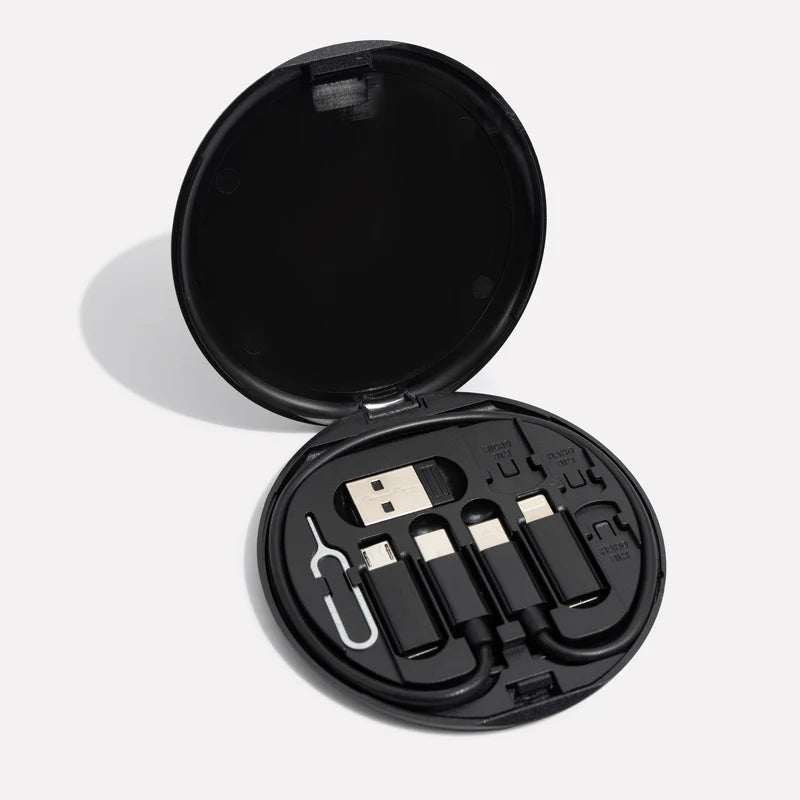 Travel Charging Cable Set with Multi Connector Adapters