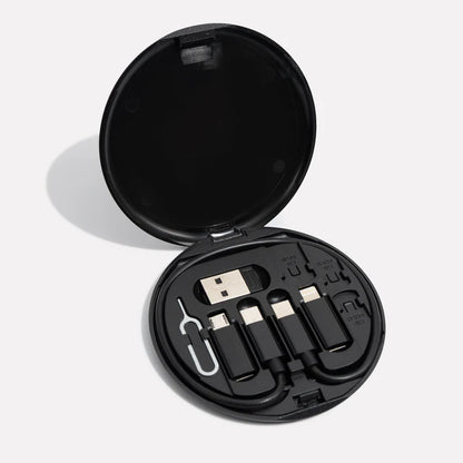 Travel Charging Cable Set with Multi Connector Adapters