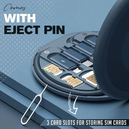 Travel Charging Cable Set with Multi Connector Adapters