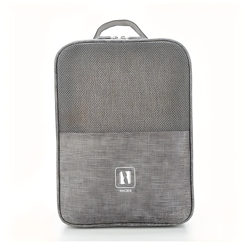 Travel Shoe Organizer with Multiple Compartments and Luggage Strap
