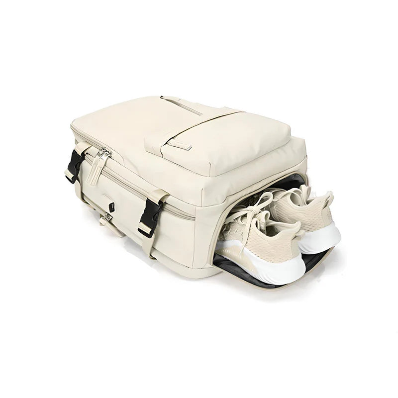 Expandable Carry On Travel Backpack with Flat Lay Packing Design