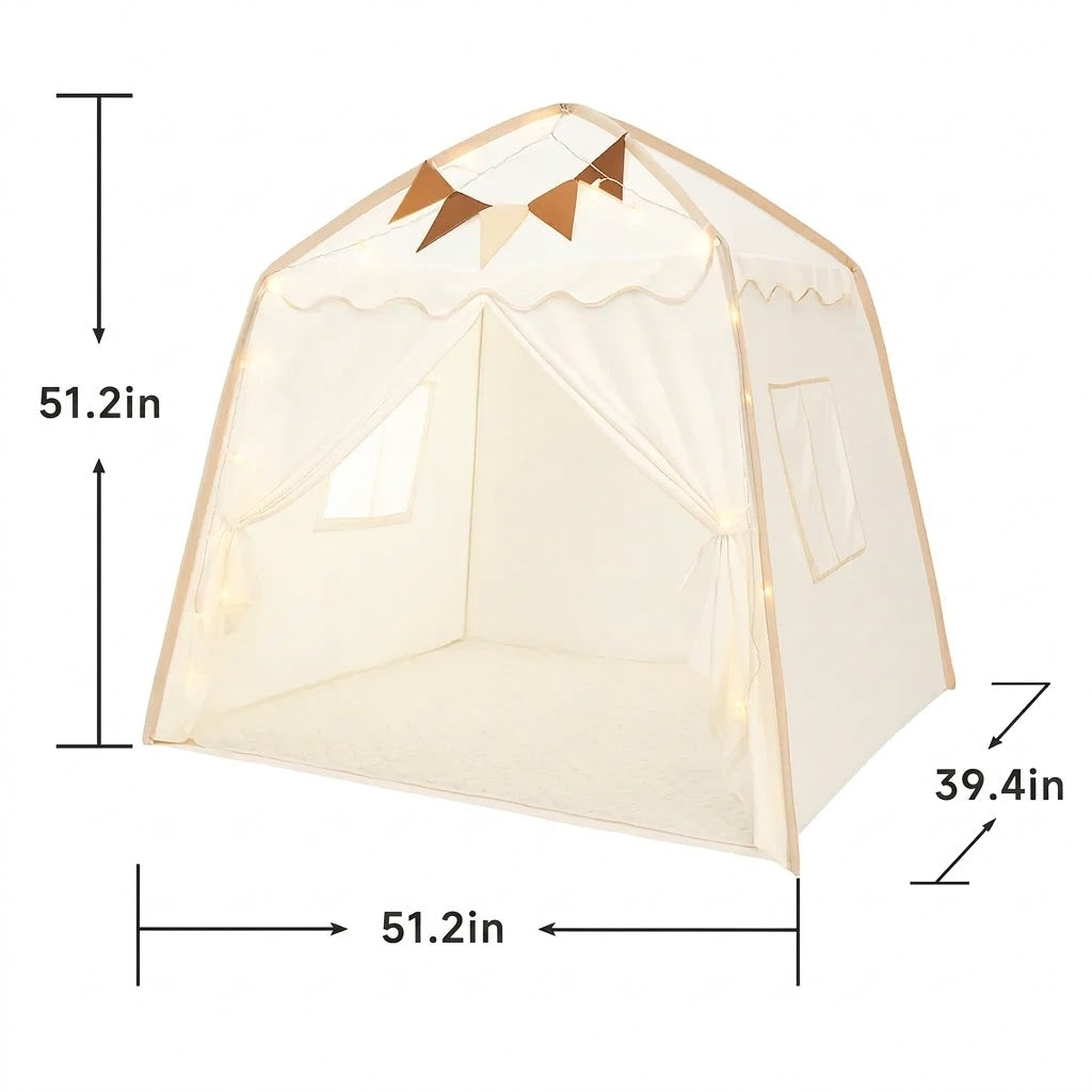 Play Tent with Breathable Fabric for Indoor Outdoor Activities for Kids