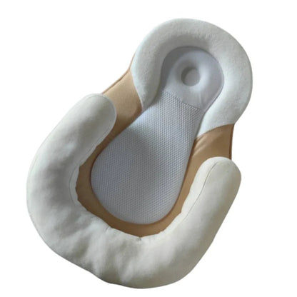 Baby Lounger with Contoured Headrest and Breathable Fabric Design