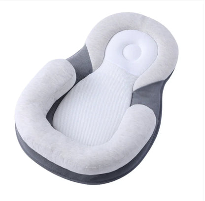 Baby Lounger with Contoured Headrest and Breathable Fabric Design