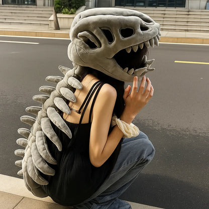 Dinosaur Skeleton Costume for Kids with Plush Adjustable Design