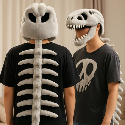 Dinosaur Skeleton Costume for Kids with Plush Adjustable Design