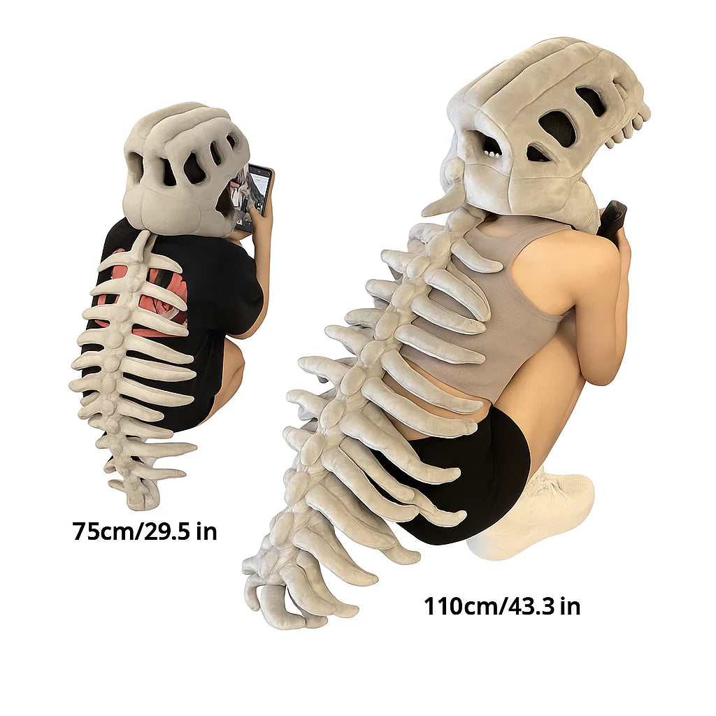 Dinosaur Skeleton Costume for Kids with Plush Adjustable Design
