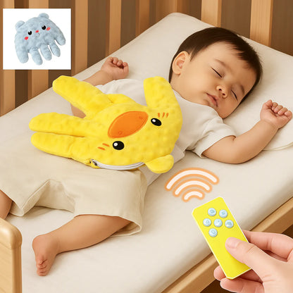 Baby sleep aid pillow with automatic patting and remote control