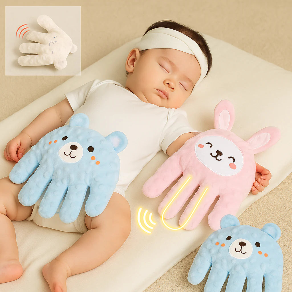 Baby sleep aid pillow with automatic patting and remote control
