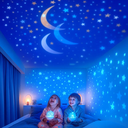 Night light and star projector lamp