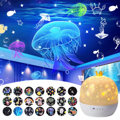 Night light and star projector lamp