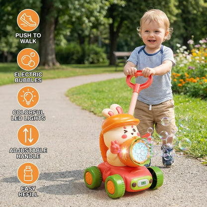 Baby push walker bubble toy