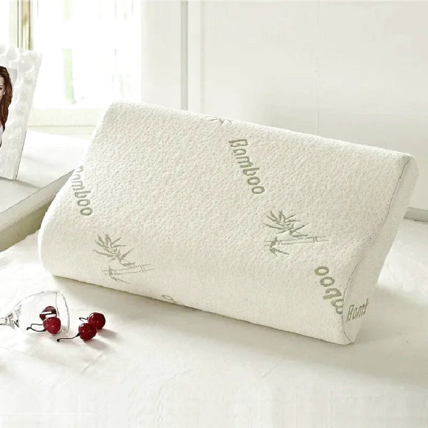 Memory Foam Bamboo Fiber Pillow Cervical Support