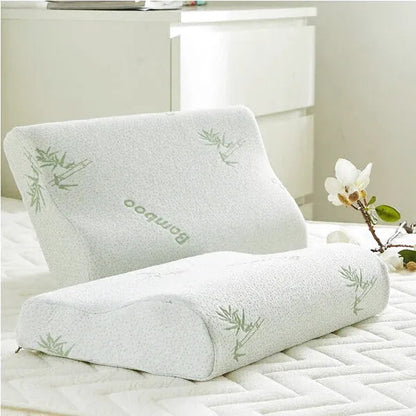 Memory Foam Bamboo Fiber Pillow Cervical Support