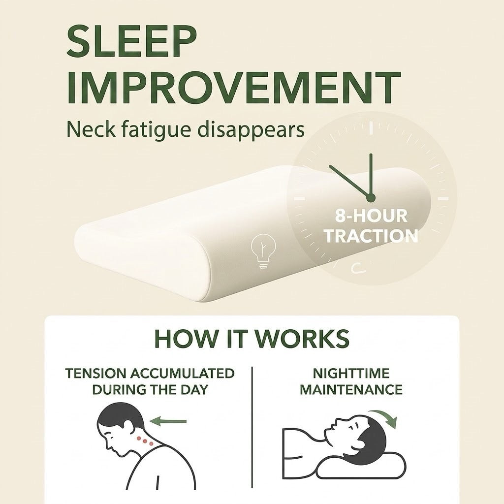 Memory Foam Bamboo Fiber Pillow Cervical Support