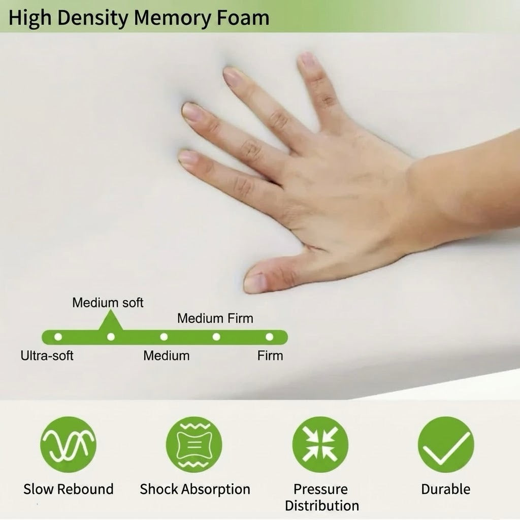 Memory Foam Bamboo Fiber Pillow Cervical Support