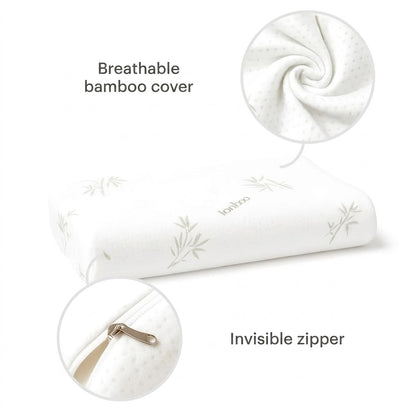 Memory Foam Bamboo Fiber Pillow Cervical Support