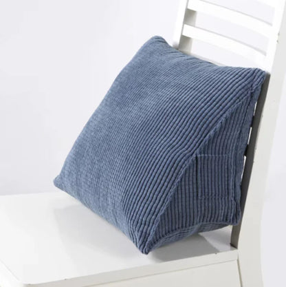 Triangle Backrest Pillow Corduroy Cover