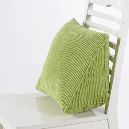 Triangle Backrest Pillow Corduroy Cover