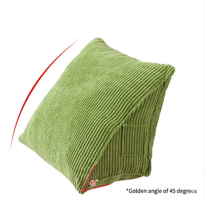 Triangle Backrest Pillow Corduroy Cover