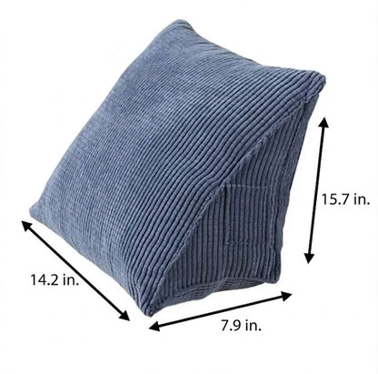 Triangle Backrest Pillow Corduroy Cover