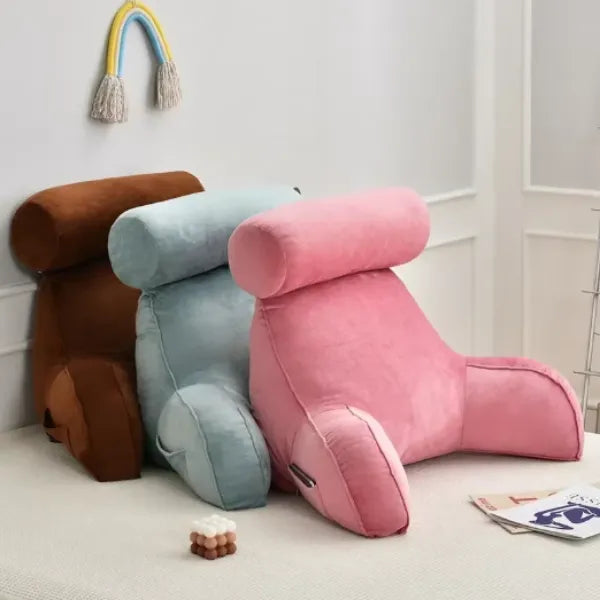 Reading Pillow Ergonomic Support in Soft Cotton