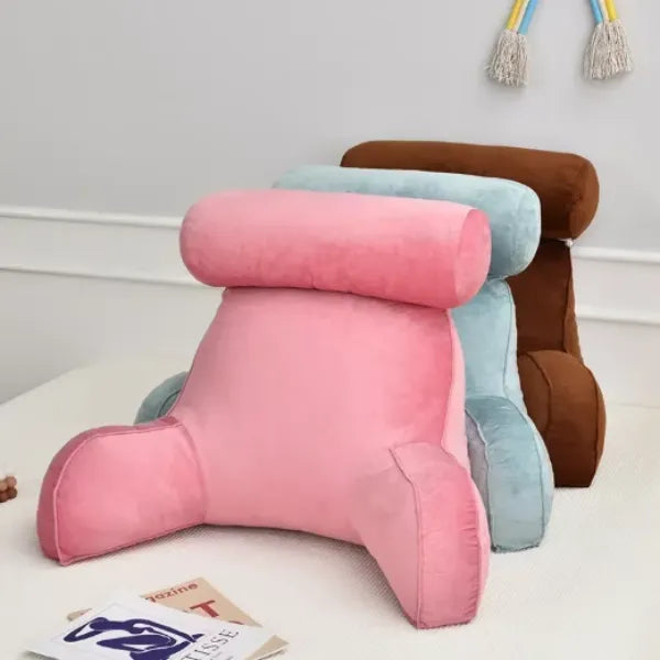 Reading Pillow Ergonomic Support in Soft Cotton
