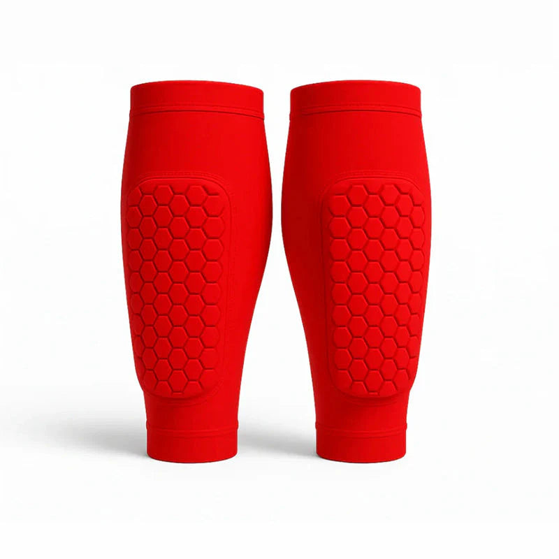 Shin Guard Sleeves with Shock-Absorbing Panel