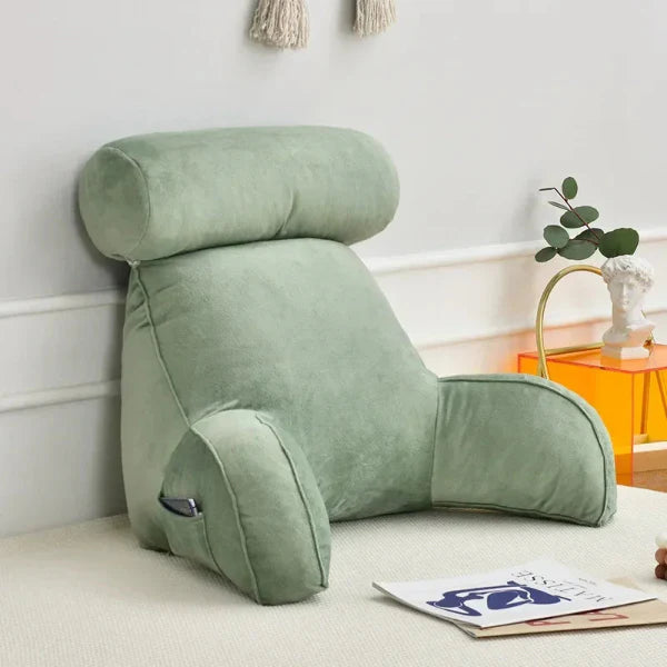 Reading Pillow Ergonomic Support in Soft Cotton