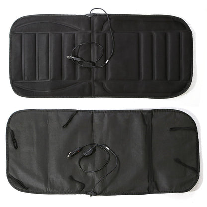 Heated Car Seat Cushion with Full Back Coverage and 12V Plug for Winter Drives