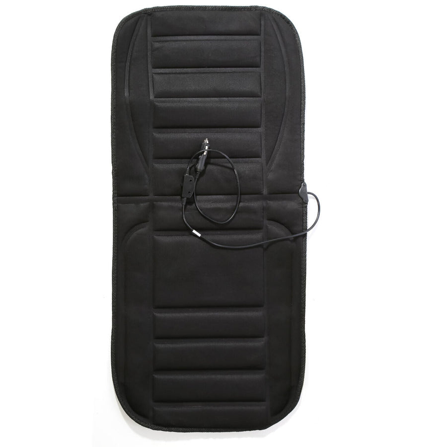 Heated Car Seat Cushion with Full Back Coverage and 12V Plug for Winter Drives
