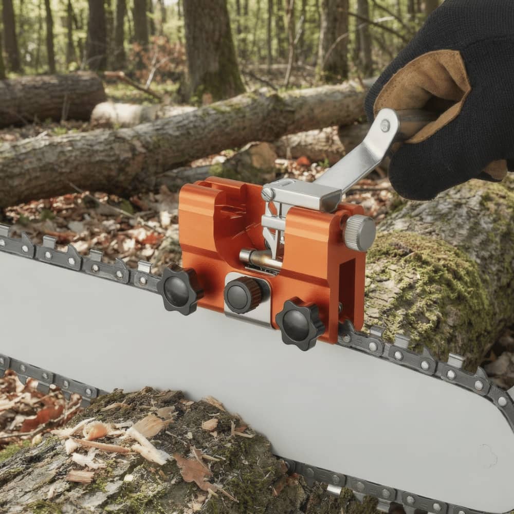 Obsetic Portable Chainsaw Sharpener, Stainless Steel and Aluminum Design