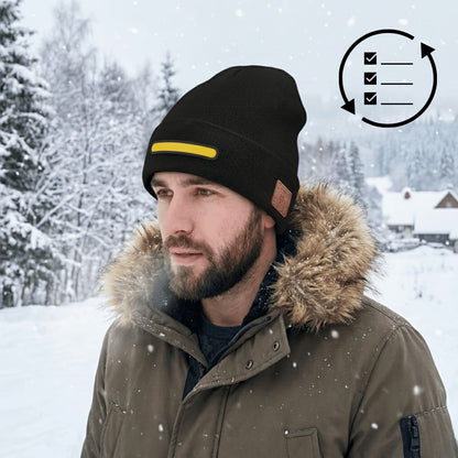 BeamTune Headlamp Beanie with Bluetooth Music