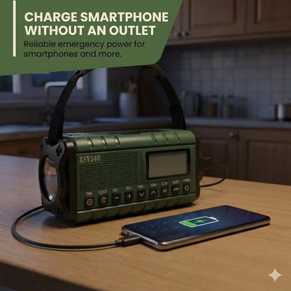Obsetic Pro Emergency Solar and Hand Crank Radio