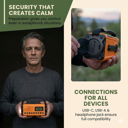 Obsetic Pro Emergency Solar and Hand Crank Radio