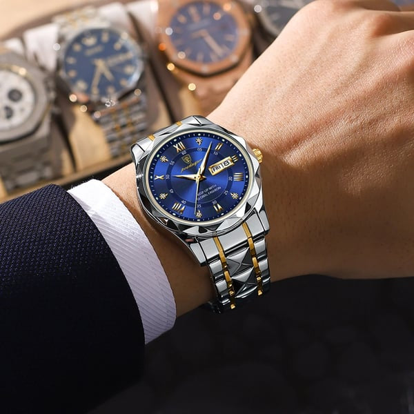 Luxury Mens Watch, Japanese Miyota Quartz, 316L Stainless Steel Case