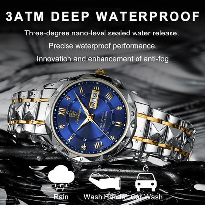 Luxury Mens Watch, Japanese Miyota Quartz, 316L Stainless Steel Case