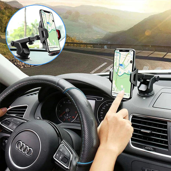 Universal Car Phone Holder with Powerful Suction Cup