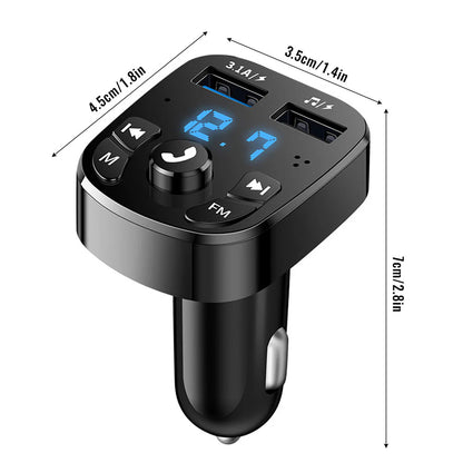 Bluetooth FM Transmitter Car Adapter